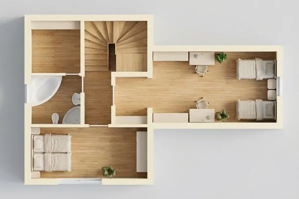 Grundriss  Ferienwohnung Skorpion