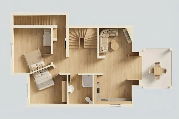 Grundriss  Ferienwohnung Skorpion