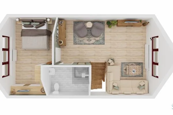 Grundriss  kleiner Sanddorn