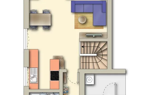 Grundriss  Ostseelodge eins