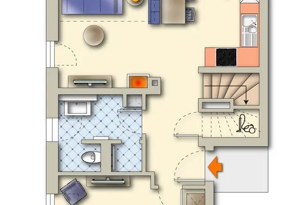 Grundriss  Auszeit Zingst