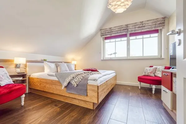 Schlafzimmer mit Doppelbett Neue Reihe Neue Reihe 28 - Wohnung Vogelnest