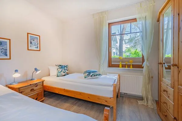 Schlafzimmer  Ferienwohnung Wassermann