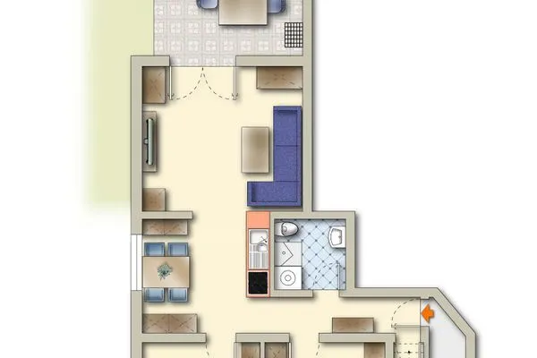 Grundriss  Kleine Kajüte