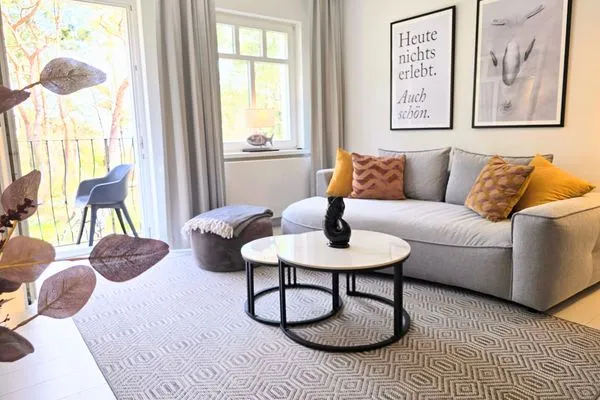 Wohnzimmer  Lieblingssuite am Strand