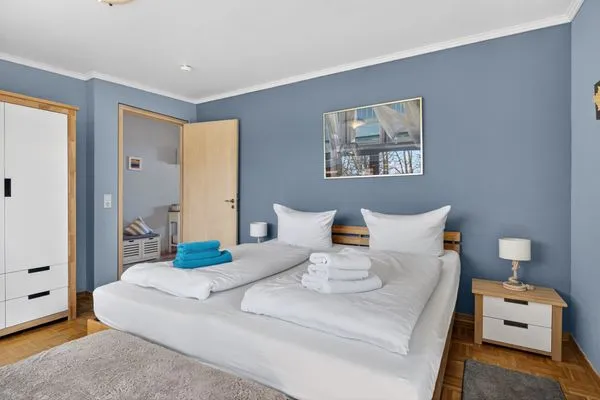 Schlafzimmer  Ferienwohnung Penthuus