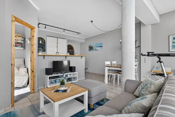 Wohnzimmer  Ferienwohnung Penthuus