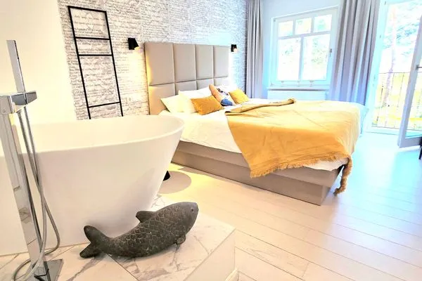 Schlafzimmer  Lieblingssuite am Strand