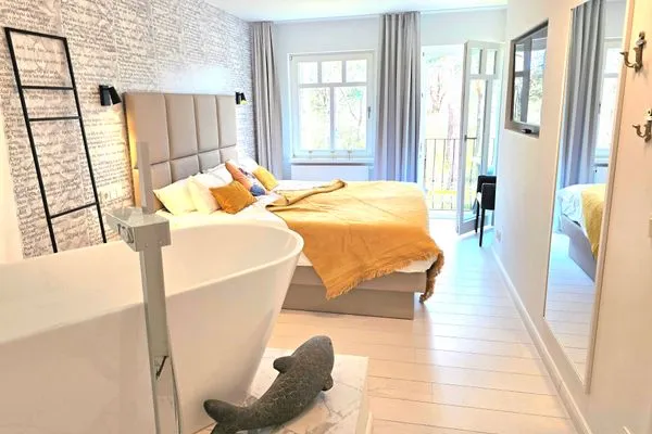 Schlafzimmer  Lieblingssuite am Strand