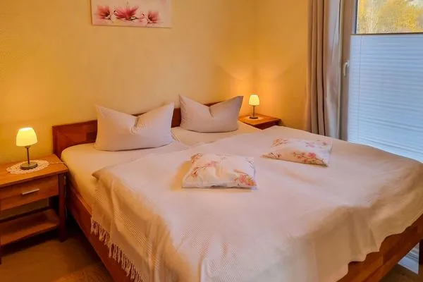 Schlafzimmer  Ferienhaus Zum Kreideblick, FeWo Seeigel