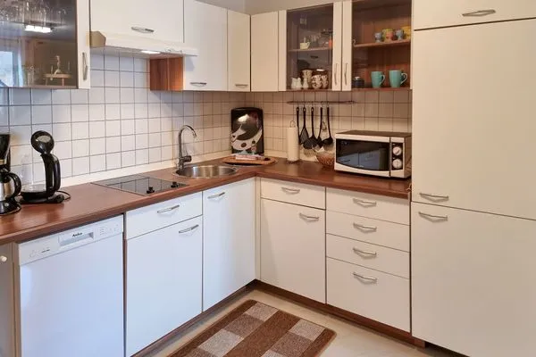 Küche / Küchenzeile  Ferienhaus Zum Kreideblick, FeWo Seeigel