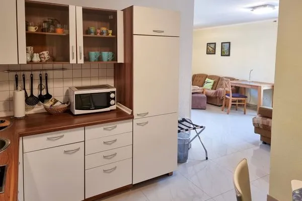 Küche / Küchenzeile  Ferienhaus Zum Kreideblick, FeWo Seeigel