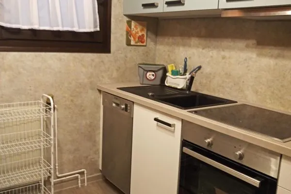 Küche / Küchenzeile  Ferienhaus  Im Abendrot
