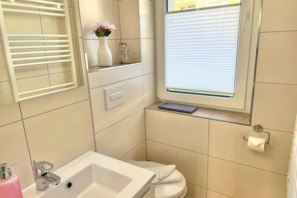 Badezimmer  Ferienwohnung Kleiner Seelöwe