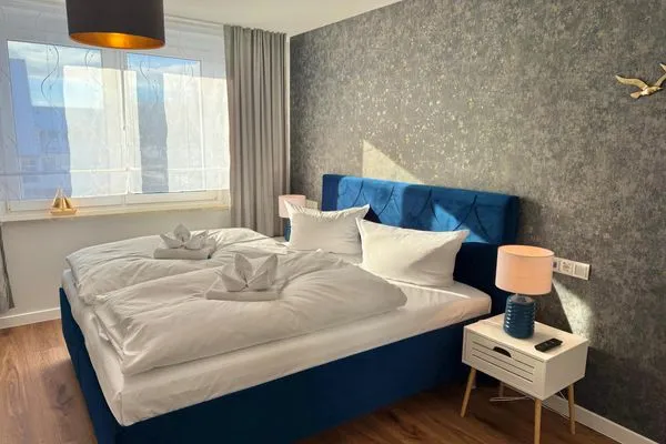 Schlafzimmer  Ferienwohnung Kleiner Seelöwe