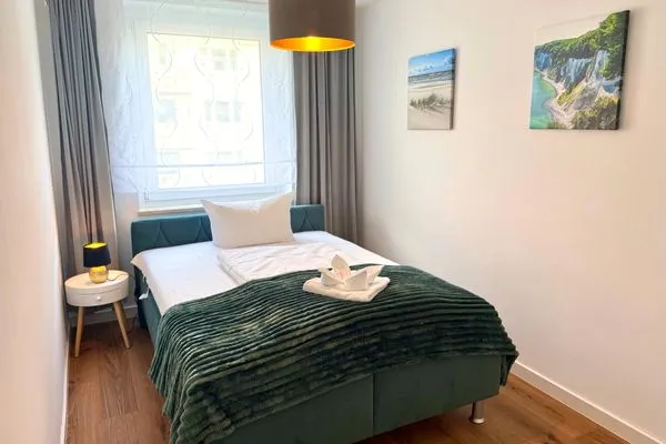 Schlafzimmer  Ferienwohnung Kleiner Seelöwe