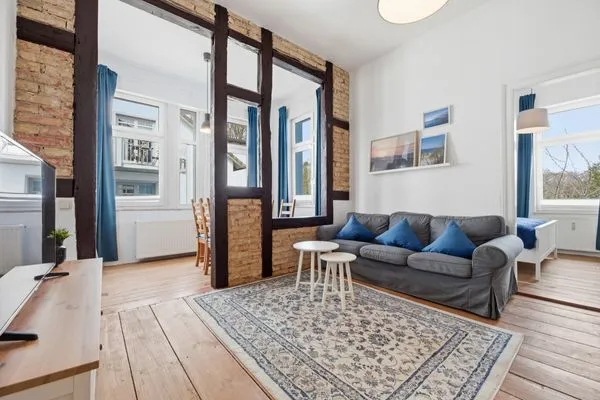 Wohnzimmer  Villa zur See, Whg. Schaluppe