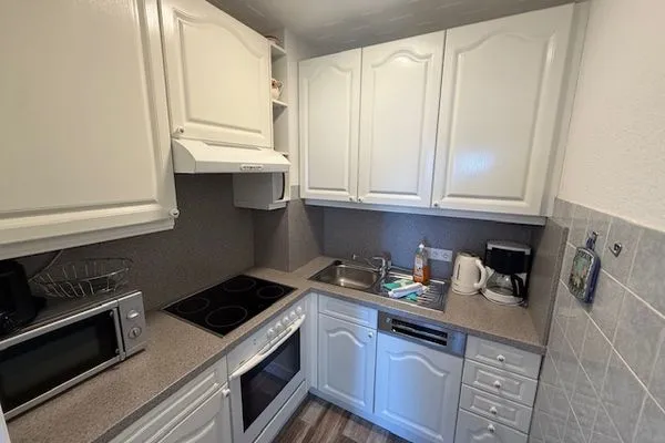 Küche / Küchenzeile Ferienwohnung im Haus Nordland App 106 (Hund)
