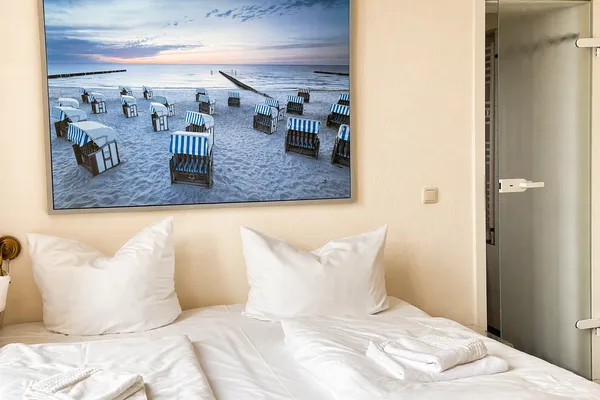 Schlafzimmer  Strandvilla Seepferdchen App. 6