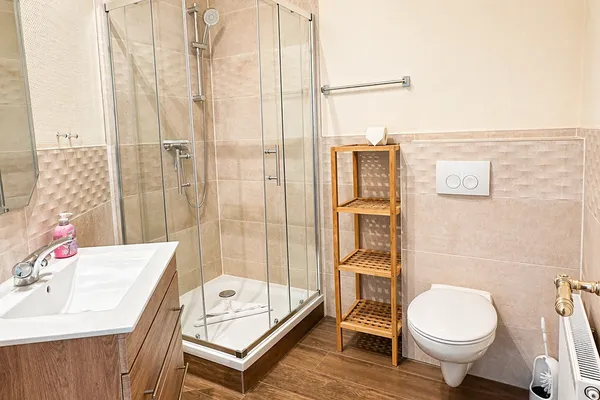 Badezimmer  Strandvilla Seepferdchen App. 4