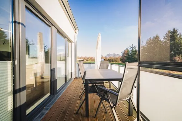 Balkon  Ferienwohnung Boddentraum