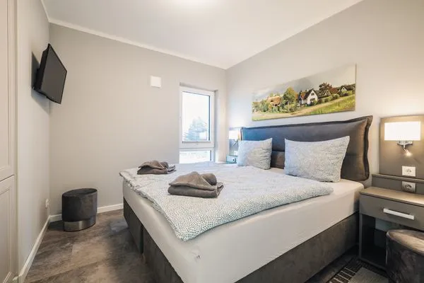 Schlafzimmer  Ferienwohnung Boddentraum