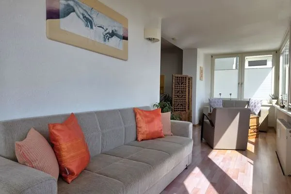 Wohnzimmer  Villa Johanna, App.1 - Bädervilla mit herrlichem Meerblick
