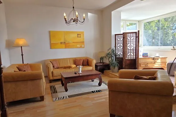 Wohnzimmer  Villa Johanna, App.1 - Bädervilla mit herrlichem Meerblick