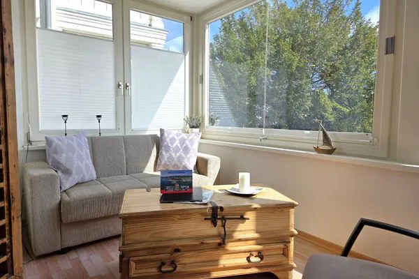 Wohnzimmer  Villa Johanna, App.1 - Bädervilla mit herrlichem Meerblick