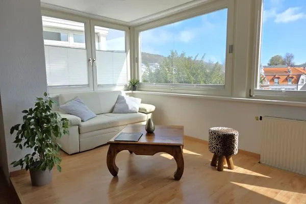 Wohnzimmer  Villa Johanna, App.2 - Bädervilla mit herrlichem Meerblick