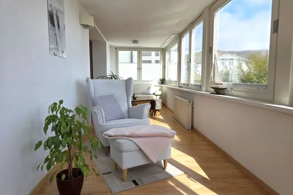 Wohnzimmer  Villa Johanna, App.2 - Bädervilla mit herrlichem Meerblick