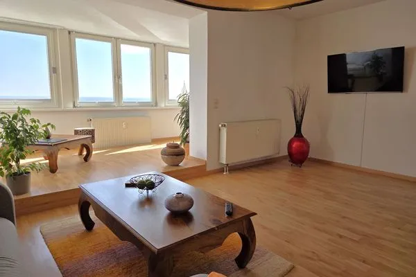 Wohnzimmer  Villa Johanna, App.2 - Bädervilla mit herrlichem Meerblick