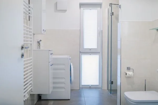 Badezimmer  Ferienwohnung Boddentraum