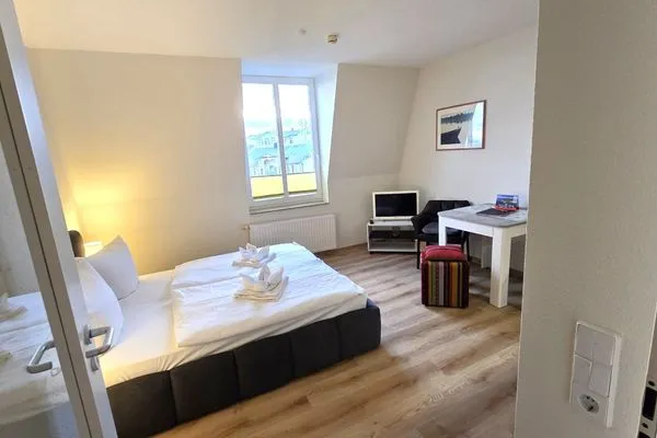 Wohnzimmer  Alter Reichshof, App. 403 - mit Meerblick
