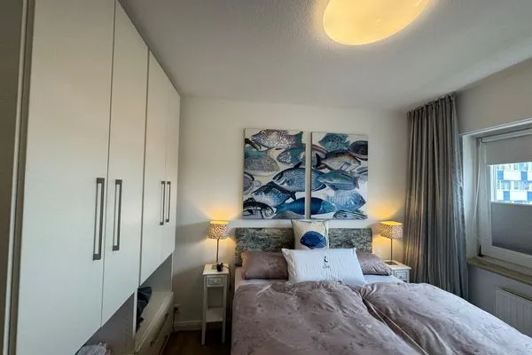 Schlafzimmer Ferienwohnung im Haus Nordland App.102