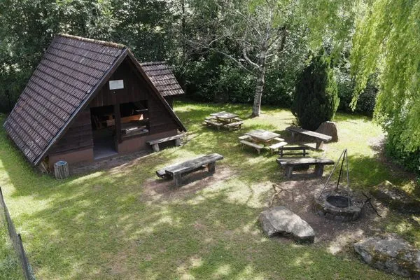 Grillbereich  Ferienhaus  Abendzauber
