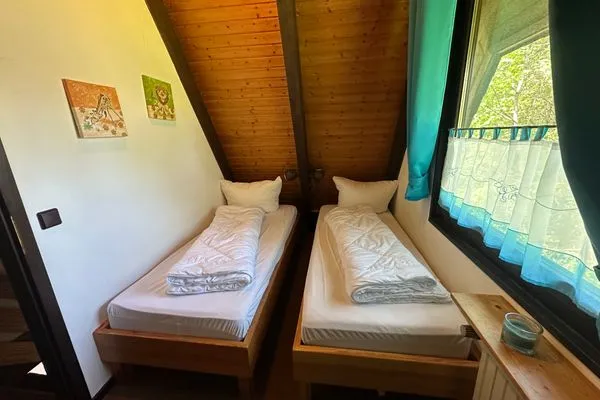 Schlafzimmer  Ferienhaus  Im Abendrot