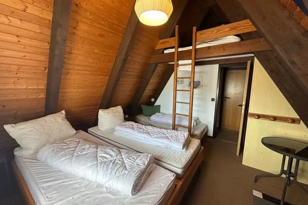 Schlafzimmer  Ferienhaus  Im Abendrot