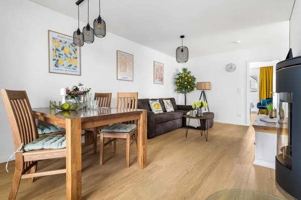 Wohnzimmer  Ferienwohnung Zitroneninsel