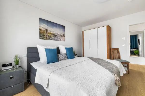 Schlafzimmer  Ferienwohnung Zitroneninsel