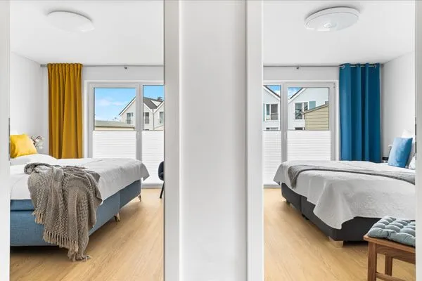 Schlafzimmer  Ferienwohnung Zitroneninsel