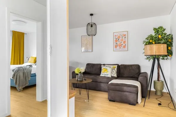 Wohnzimmer  Ferienwohnung Zitroneninsel