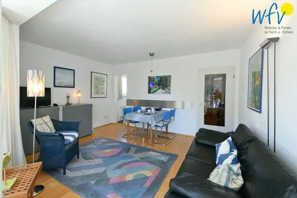 Wohnzimmer Haus Nordstern Ferienwohnung Kap Arkona