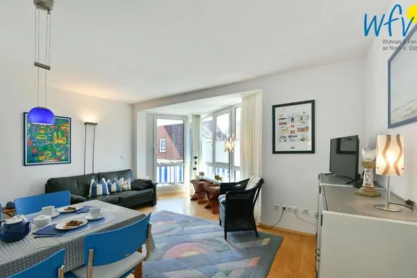 Wohnzimmer Haus Nordstern Ferienwohnung Kap Arkona