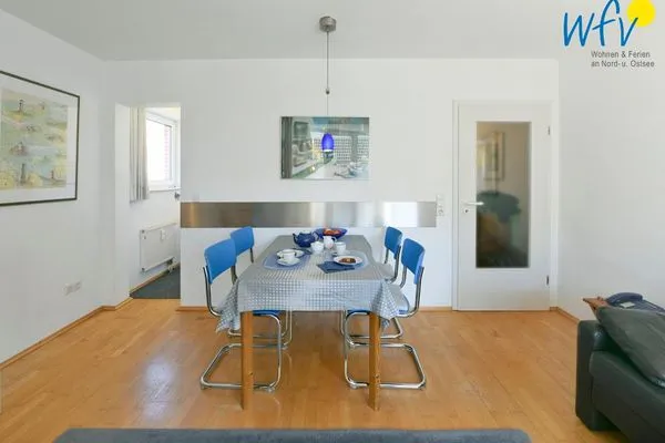 Essbereich Haus Nordstern Ferienwohnung Kap Arkona