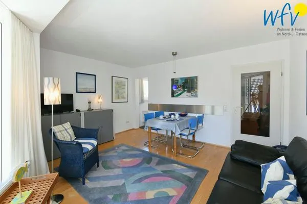 Wohnzimmer Haus Nordstern Ferienwohnung Kap Arkona