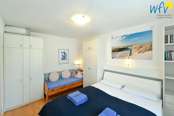 Schlafzimmer Haus Nordstern Ferienwohnung Kap Arkona