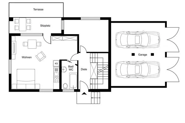 Grundriss  Chesa Flurina 2
