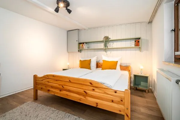 Ferienhaus Waterkieker am Jabelschen See - Schlafzimmer  Waterkieker