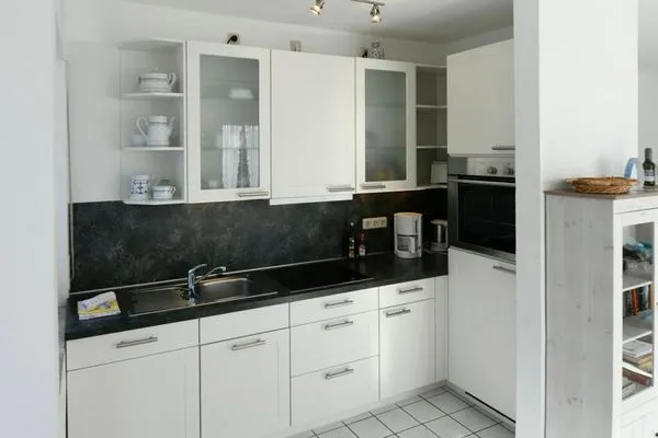 Küche / Küchenzeile Haus vorm Riff Ferienwohnung Memmertfeuer